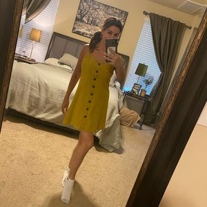 Express mustard yellow summer dress